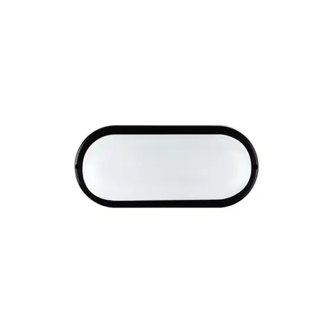 ACA Lighting LED plastové černé nástěnné svítidlo 230V AC IP65 10W 900lm 3000K 110d Ra80 DORA1030B