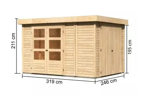 Dřevěný zahradní domek RETOLA 4 Lanitplast