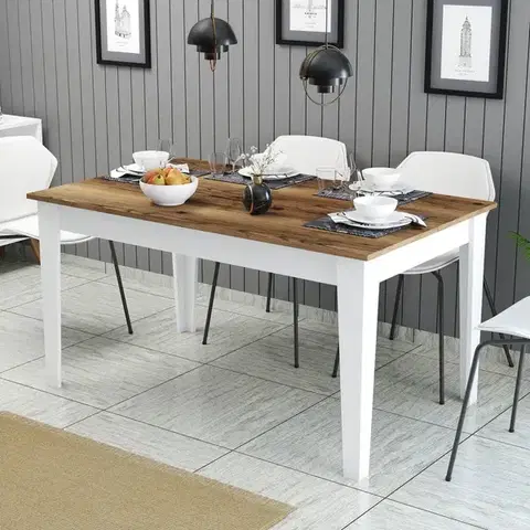 Jídelní stůl Milan 520 - Walnut, White