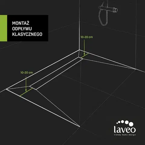 Laveo Basso sprchový žlab 90 cm, nerez COB_290D