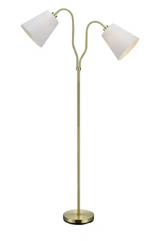 MARKSLOJD Markslöjd Modena stojací lampa mosaz/bílá