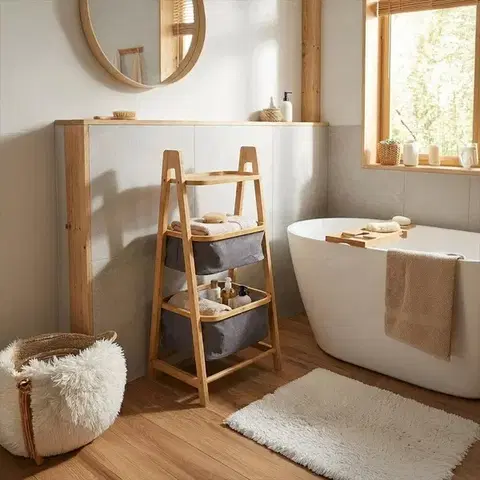 Koupelnový regál WABISABI LADDER BOX, bambusový 