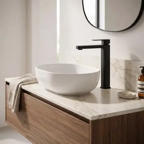 REA Umyvadlový baterie Arlo Black, vysoká REA-B4586