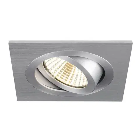 BIG WHITE SLV NEW TRIA 75 kroužek pro vestavbu do stropu, D: 9 Š: 9 H: 2,6 cm, IP 20, hliník 1007350