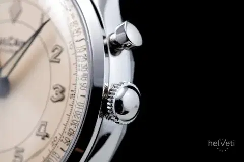 Vulcain Cricket Classique 36 mm - Eggshell - Grey
