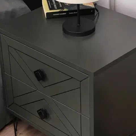 Noční stolek Luna Anthracite