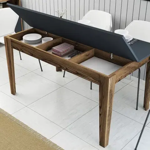 Jídelní stůl Milan 513 - Walnut, Anthracite
