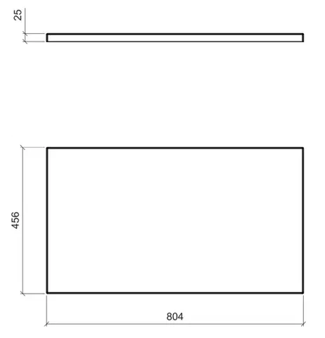 Comad Capri White deska na skříňku 81x46 cm bílá CAPRIWHITE891FSC