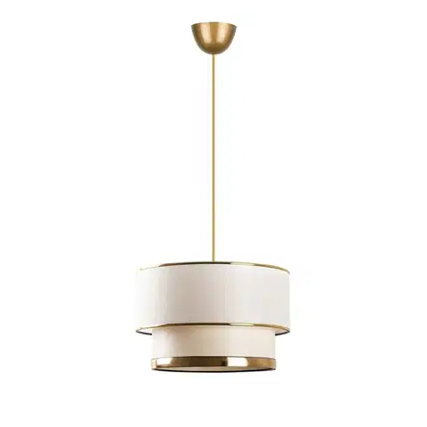 Závěsný lustr Cake - Cream, Gold