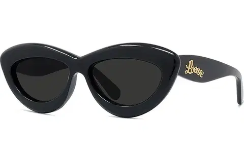 Loewe Curvy Black Cat Eye Sunglasses - ONE SIZE (54)