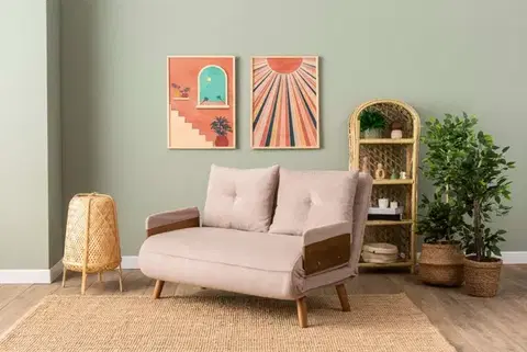 Dvoumístná rozkládací pohovka Cosmo 2-Seater - Bohemian Mink