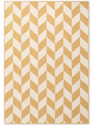 Ted Baker, Kusový koberec Ted Baker Haringey 106380 Yellow White, 120x170, žlutá, chodba / předsíň