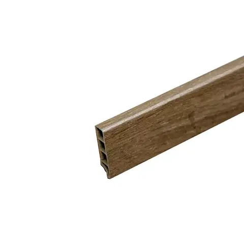 Egibi, Soklová lišta SPC RIGID Victoria 2 m, koncovky 1 ks pravá + 1 ks levá, hnědá