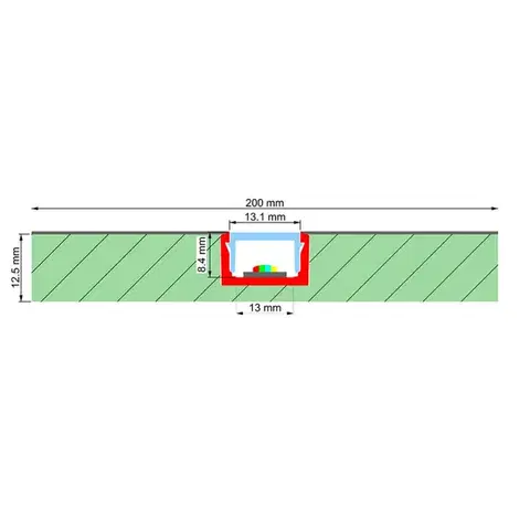 SLC profil pro pásky DL 1 track sádrokarton