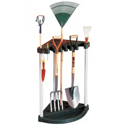 KETER Rohový regál na nářadí GARDEN TOOL | černý