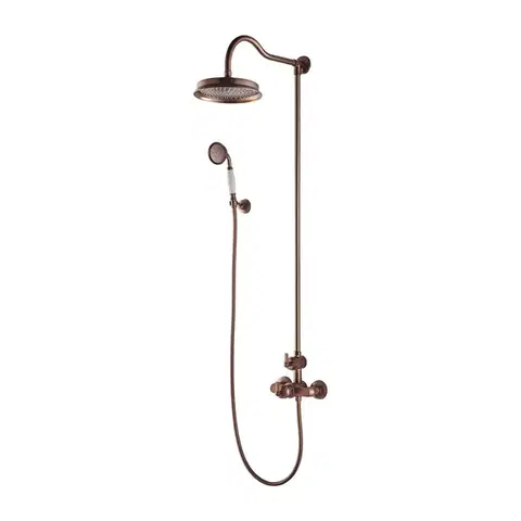 OMNIRES ARMANCE termostatický sprchový sloup měď retro /ORB/ AM5244-6ORB