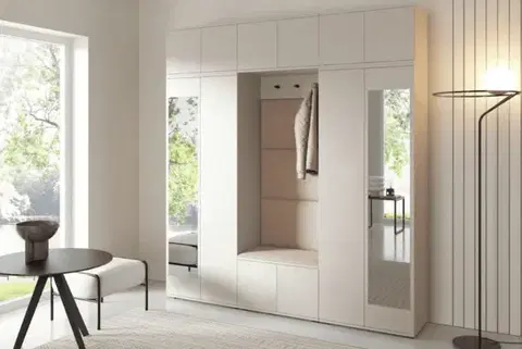 ArtPK Předsíň BIANCO 2 | cashmere se zrcadlem Barva: Trinity 04