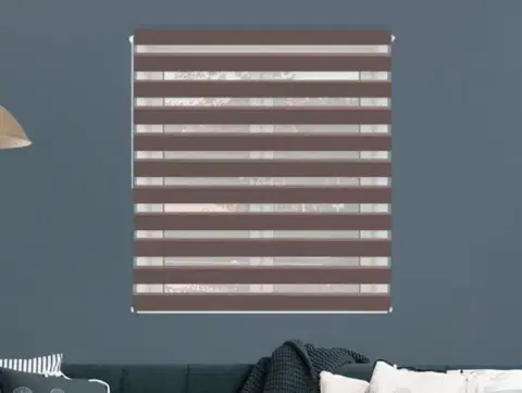 FEXI Roleta Den a noc, Blackout Kakaová, A 3503e, 150x68 cm