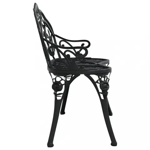 Zahradní lavice 100 cm litý hliník Dekorhome