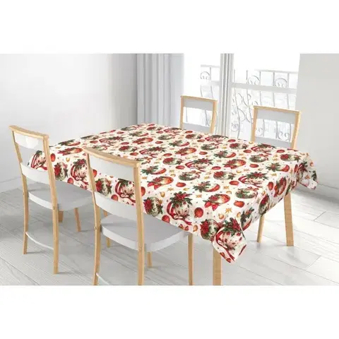 Bellatex Ubrus Vánoční ozdoby, 100 x 100 cm, 100 x 100 cm