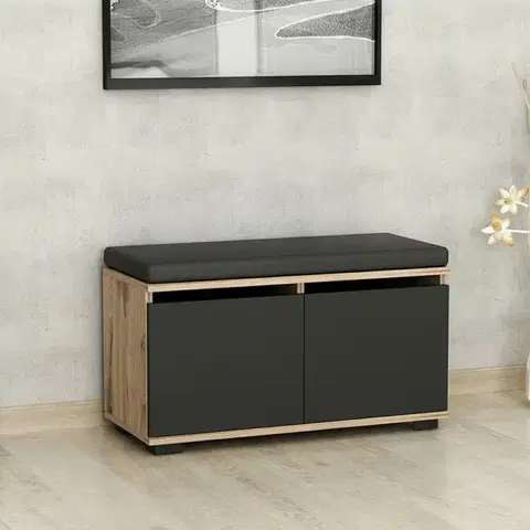 Botník Drago Walnut and Black