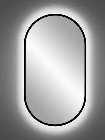 ArtCom LED zrcadlo APOLLO | černá 50 x 90 cm