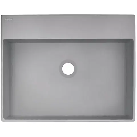 DEANTE Correo metallic grey Granit umyvadlo na desku 500x400 mm CQR_SU5S