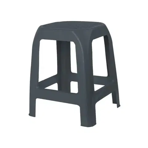 Plastová stolička DESIGN antracit, 41 x 35 x 46 cm