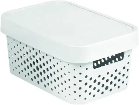 CURVER - Box úložný s víkem 4,5l plastový bílý