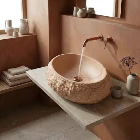 REA Umyvadlo na desku Mika Light Terracotta REA-U7348