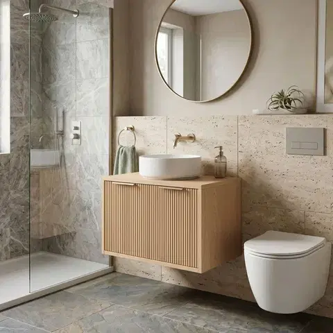 REA Koupelnová skříňka pod umyvadlo Core 60cm Beige REA-M0406