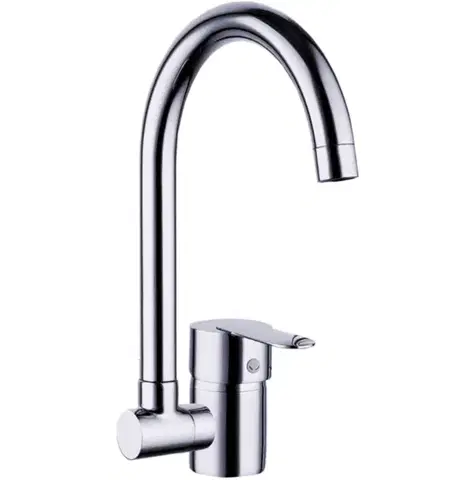 Laveo Lila dřezová baterie stojánková, sklopný výtok U, chrom BLD_06LD