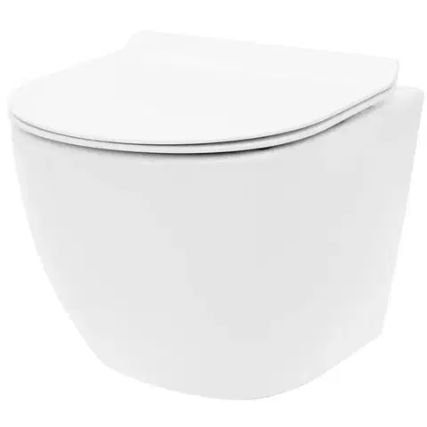 REA Závěsná WC mísa včetně sedátka Carlo Mini Tornado Rimless Slim N REA-C1259