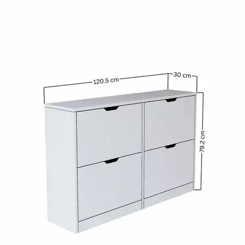 Botník Duru Matte White