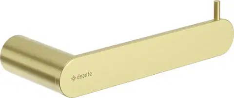 DEANTE Kulatý kartáčovaný zlatý držák na toaletní papír, montáž na stěnu ADR_R211