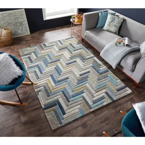 Flair Rugs, Kusový koberec Moda Russo Natural/Multi, 120x170, vícebarevná, chodba / předsíň