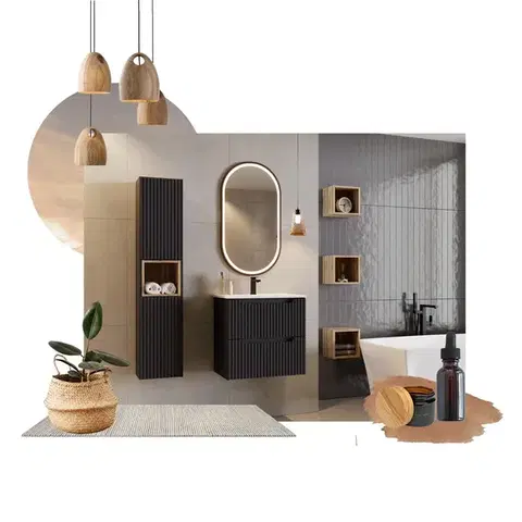 Comad Nova Black deska 70 x 40 cm černá B 89-70