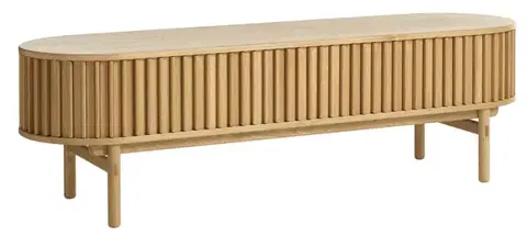 Estila TV stolek Roskilde, dub, lamelový, 160 cm