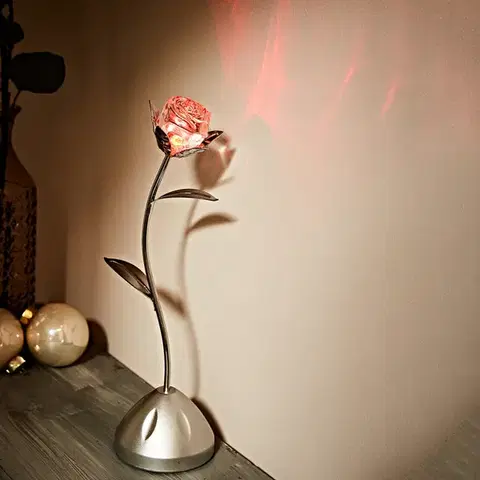 LED noční světlo s hrou barev Růže