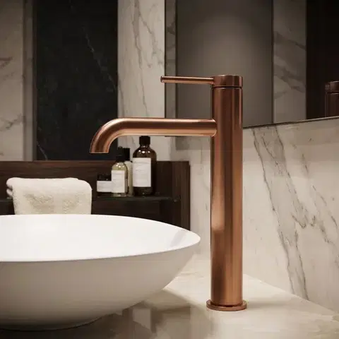 REA Umyvadlová baterie SPOT Brush Copper vysoká REA-B2069