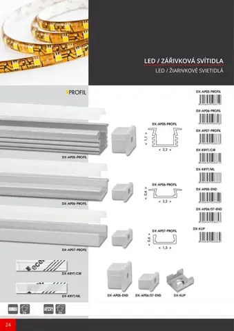 Ecolite Al profil, 2m DX-AP07-PROFIL