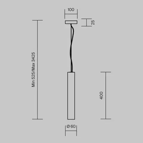 MAYTONI Závěsné svítidlo Basic Texture 5W MOD461PL-L5BK