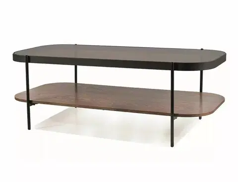 Signal Konferenční stolek Prima A 120 cm ořech/černý