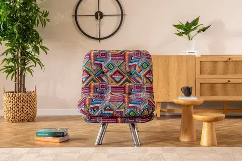Rozkládací křeslo Misa Small Solo - Patchwork