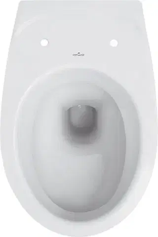 DEANTE Podomítkový rám, pro závěsné WC mísy bez tlačítka + WC CERSANIT DELFI + SOFT SEDÁTKO CST_WC01 X DE2