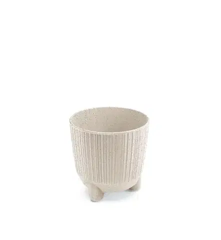 Prosperplast Květináč RYFOS N ECO WOOD ECO bílý matný, varianta 16,8 cm