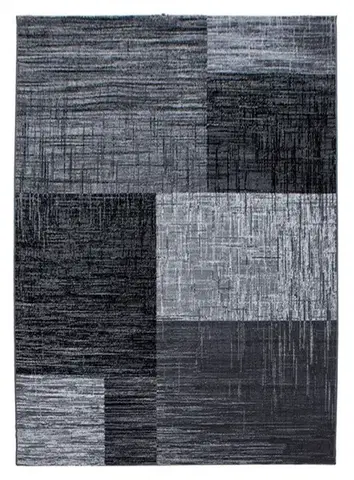 Ayyildiz, Kusový koberec Plus 8001 black, 80x300, šedá, chodba / předsíň