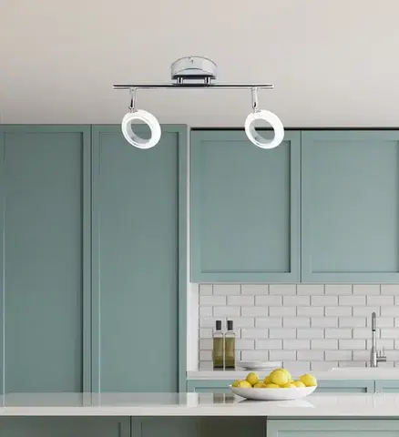 Nástěnná lampa Aurelion LED pásek chrom 3000K