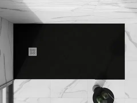 MEXEN Stone+ sprchová vanička obdélníková 180x70, černá 44707018