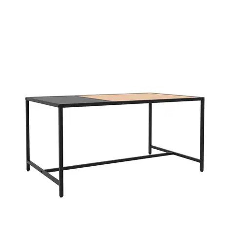 Estila Konferenční stolek Helin, dub/černý kov, 100 cm